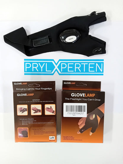 2x Magic handske Vänster ficklampa du inte kan släppa Generic