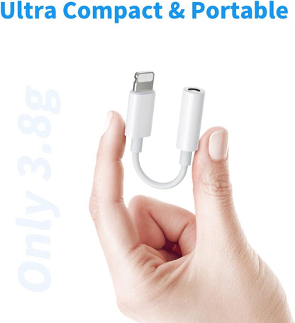 2x Lightning till 3,5 mm adapter för hörlurar Generic