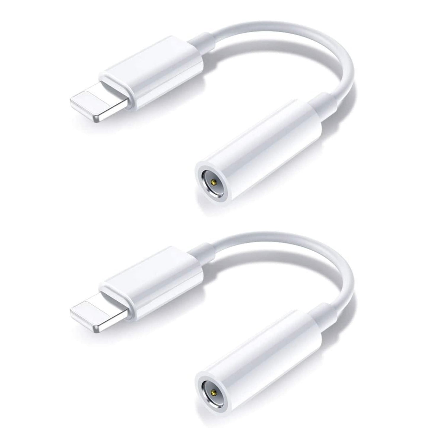 2x BT Lightning till 3,5 mm adapter för hörlurar BT ljud och samtal Generic