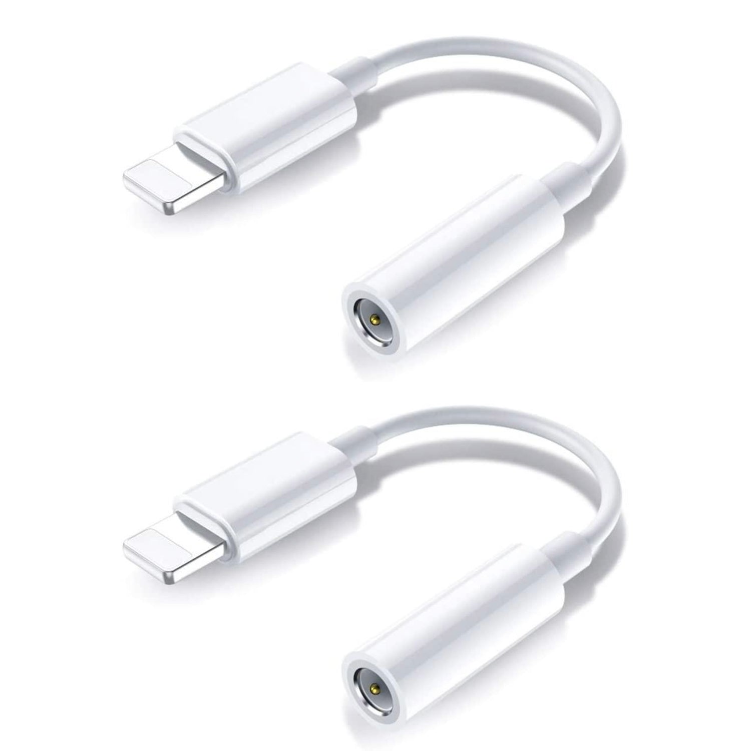 2x BT Lightning till 3,5 mm adapter för hörlurar BT ljud och samtal Generic