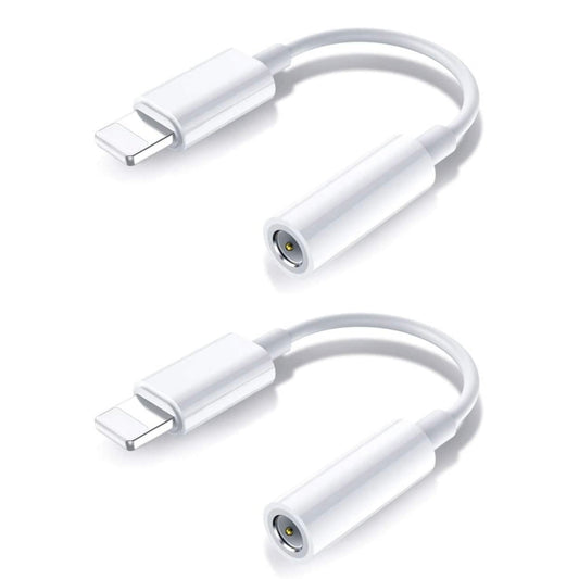 2x BT Lightning till 3,5 mm adapter för hörlurar BT ljud och samtal Generic