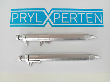 2X Multifunktions penna med skjutmått Blå bläck Generic