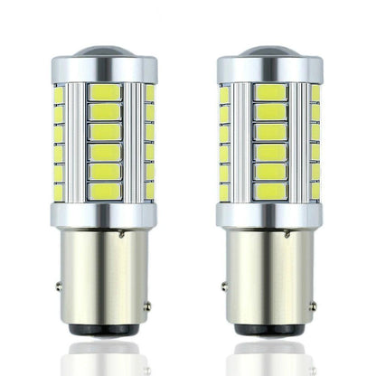 2x Röd 1157 P21/5W BAY15D 33st smd 5730 Generic