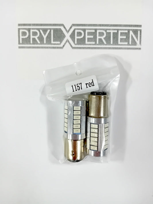 2x Röd 1157 P21/5W BAY15D 33st smd 5730 Generic