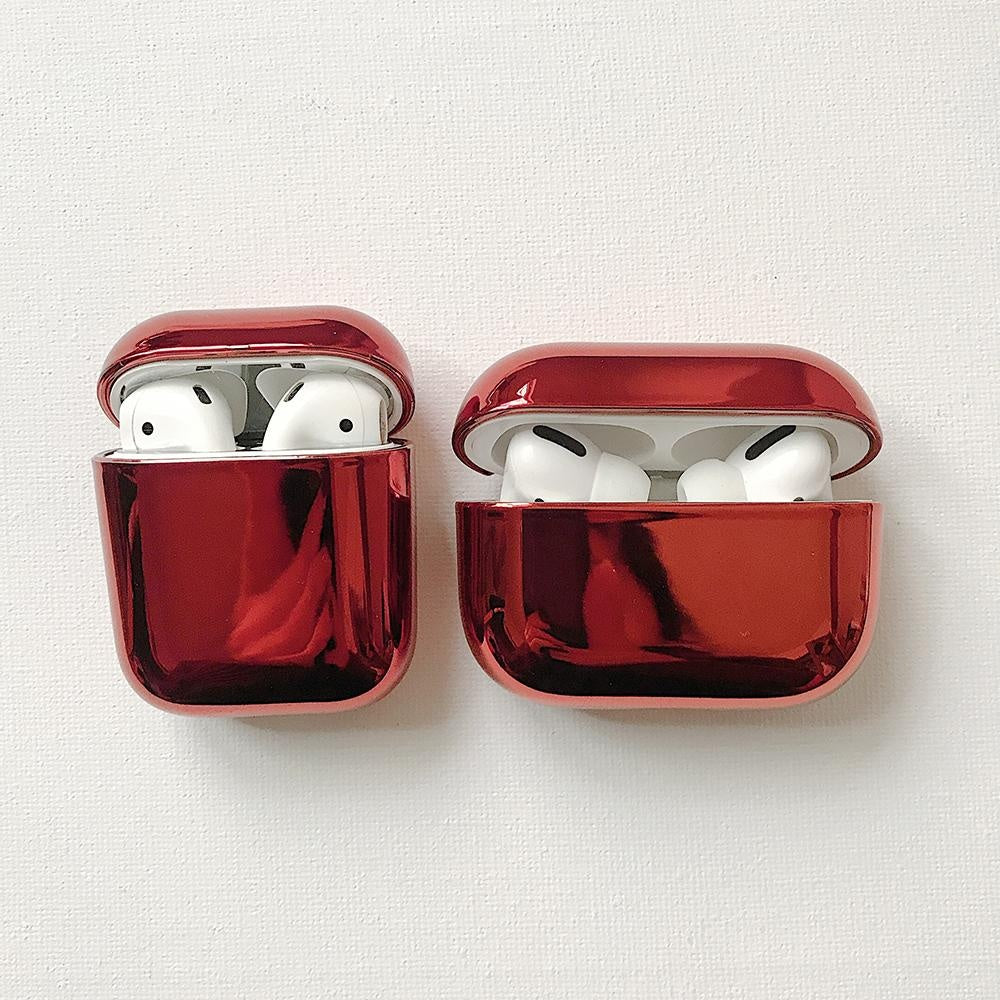 2x Röd Electroplate fodral Apple Airpods PRO Generic