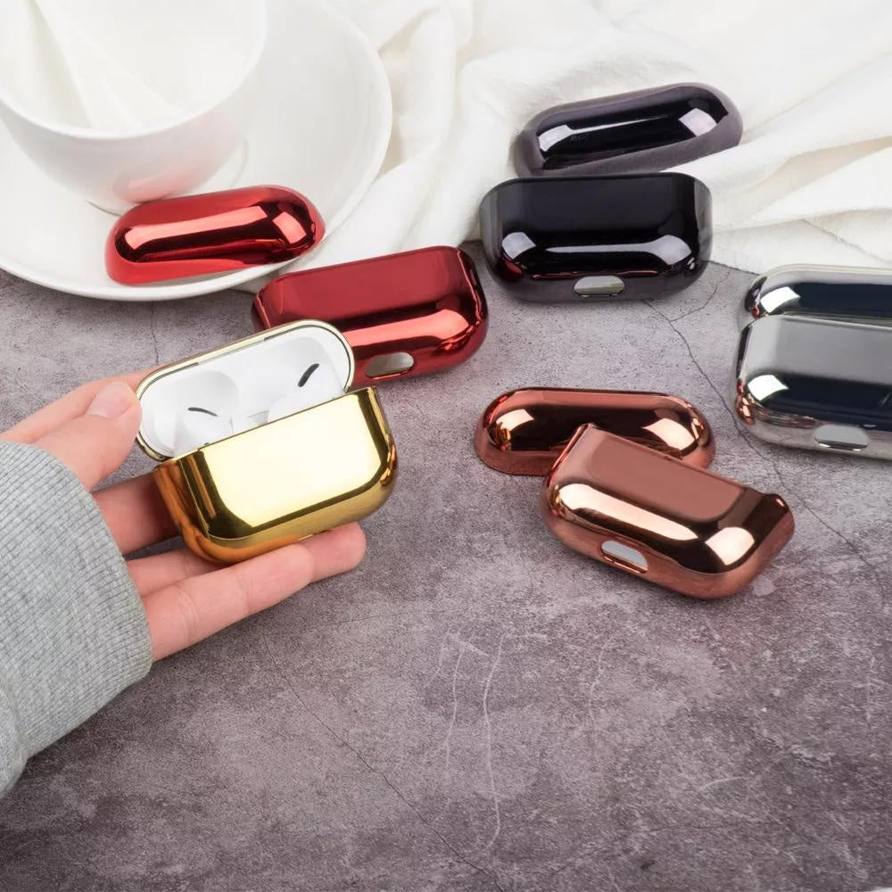 2x Röd Electroplate fodral Apple Airpods PRO Generic