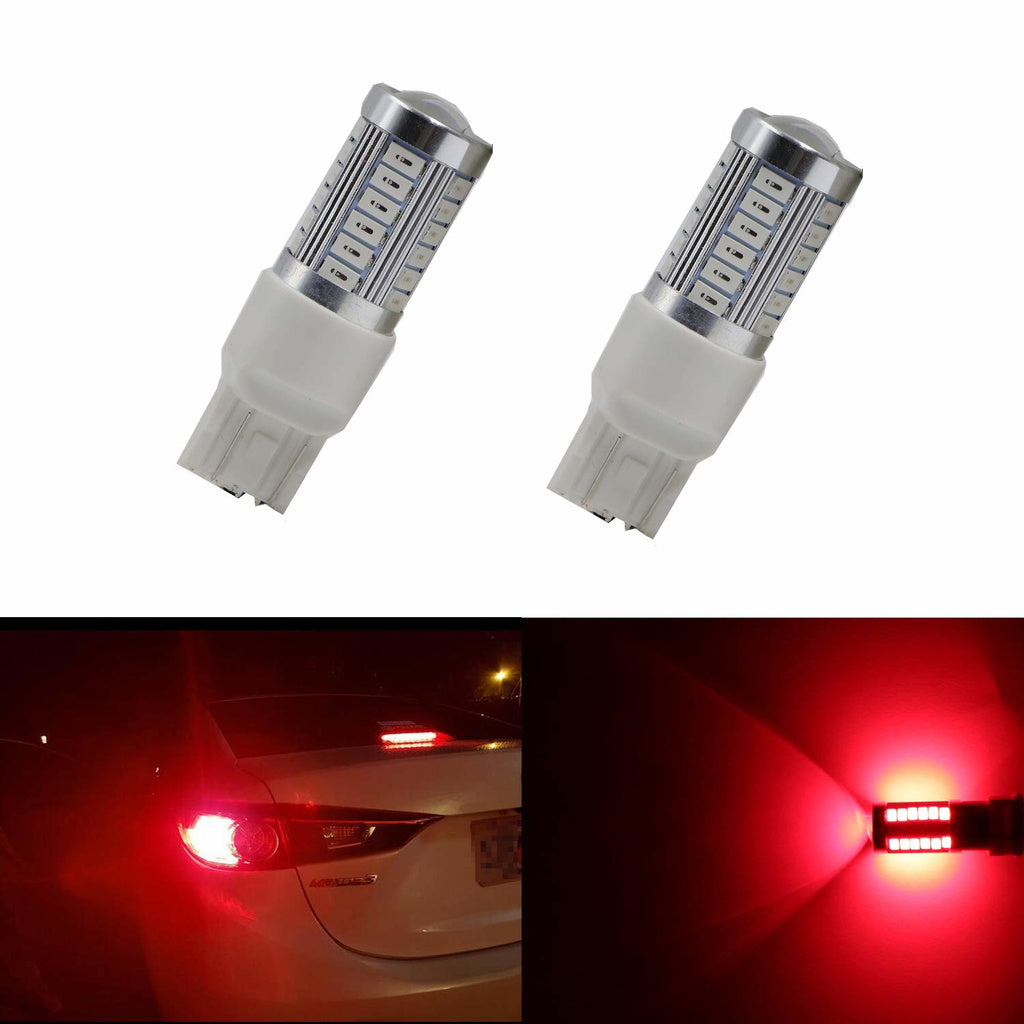 2x Röd 7443 W21W T20 33st smd 5730 Generic