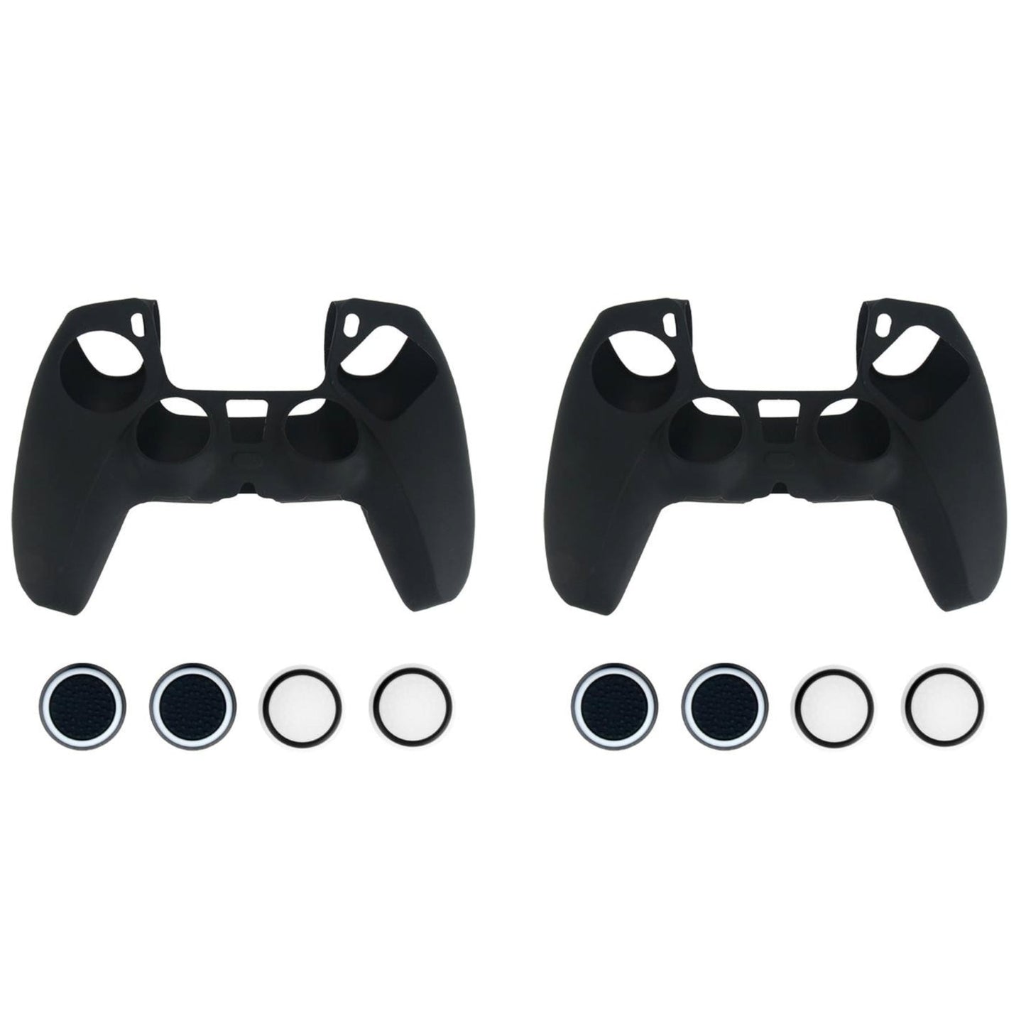 2x Silikonskydd för Playstation 5 PS5 Kontroll - Svart Generic