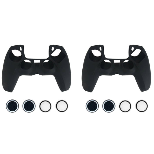 2x Silikonskydd för Playstation 5 PS5 Kontroll - Svart Generic