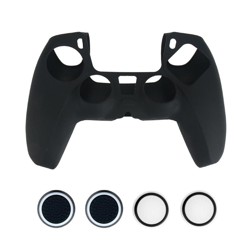 2x Silikonskydd för Playstation 5 PS5 Kontroll - Svart Generic