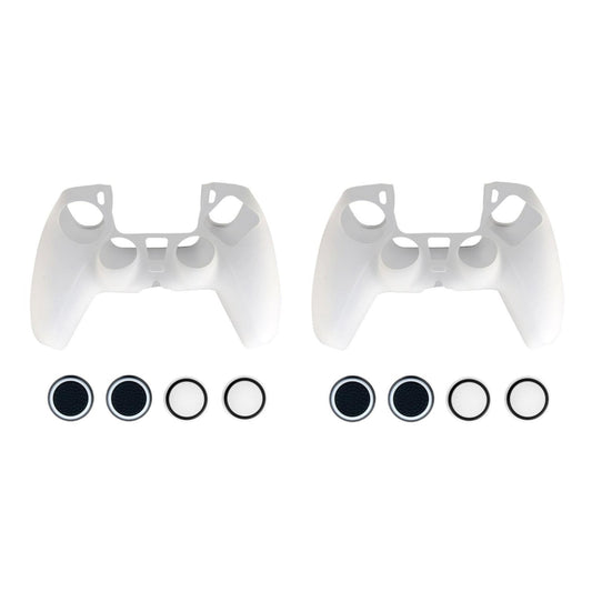 2x Silikonskydd för Playstation 5 PS5 Kontroll - Vit Generic