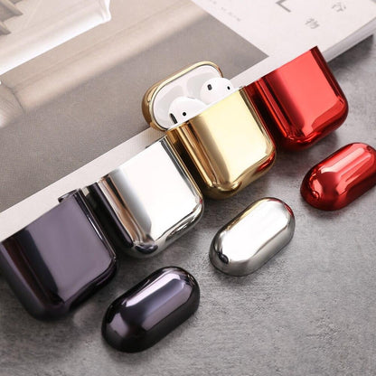 2x Silver Electroplate fodral Apple Airpods / Airpods 2 Generic