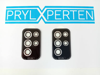 2x Silver Samsung S22 Ultra Kamera Linsskydd Generic
