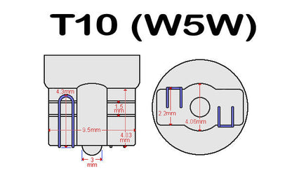 2X T10 w5w Decoder motstånd problemlösare canbus Generic