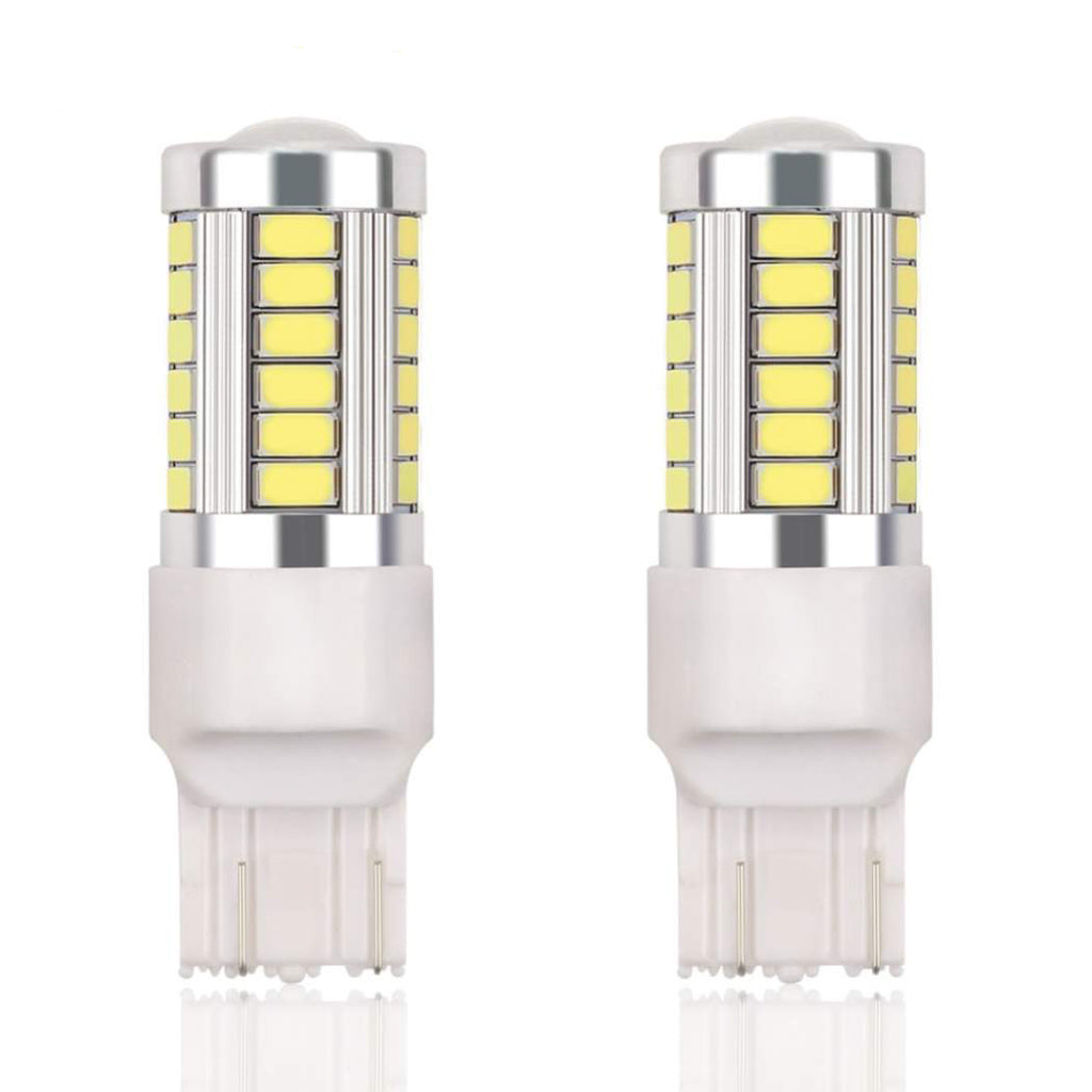 2x 7443 W21W T20 33st smd 5730 Vit Generic