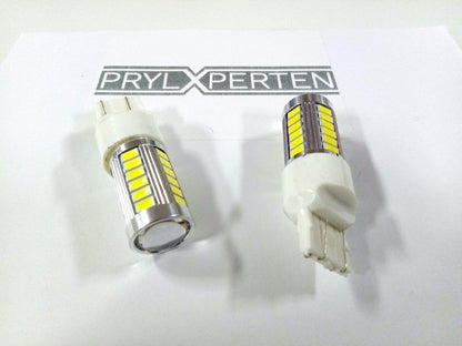 2x 7443 W21W T20 33st smd 5730 Vit Generic