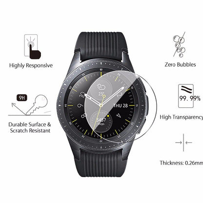 2x Härdat glas skärmskydd till Samsung Galaxy Watch 42mm Generic