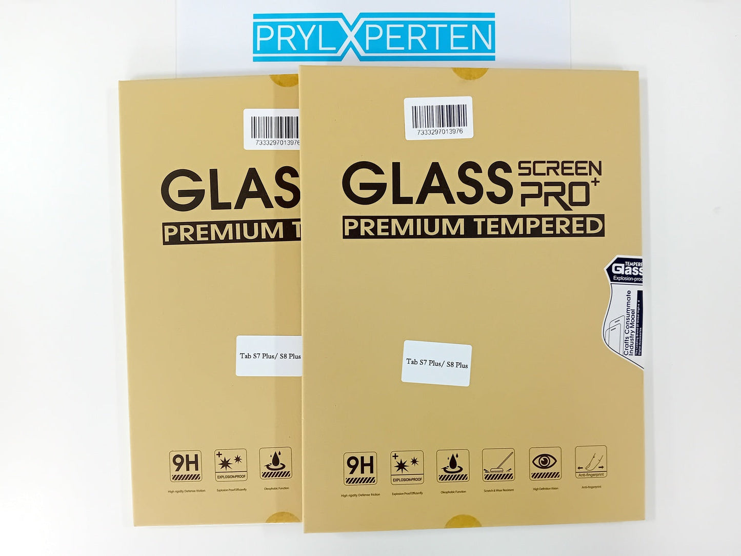 2x Skärmskydd i härdat glas för Samsung Galaxy Tab S7 Plus S8 Plus Generic