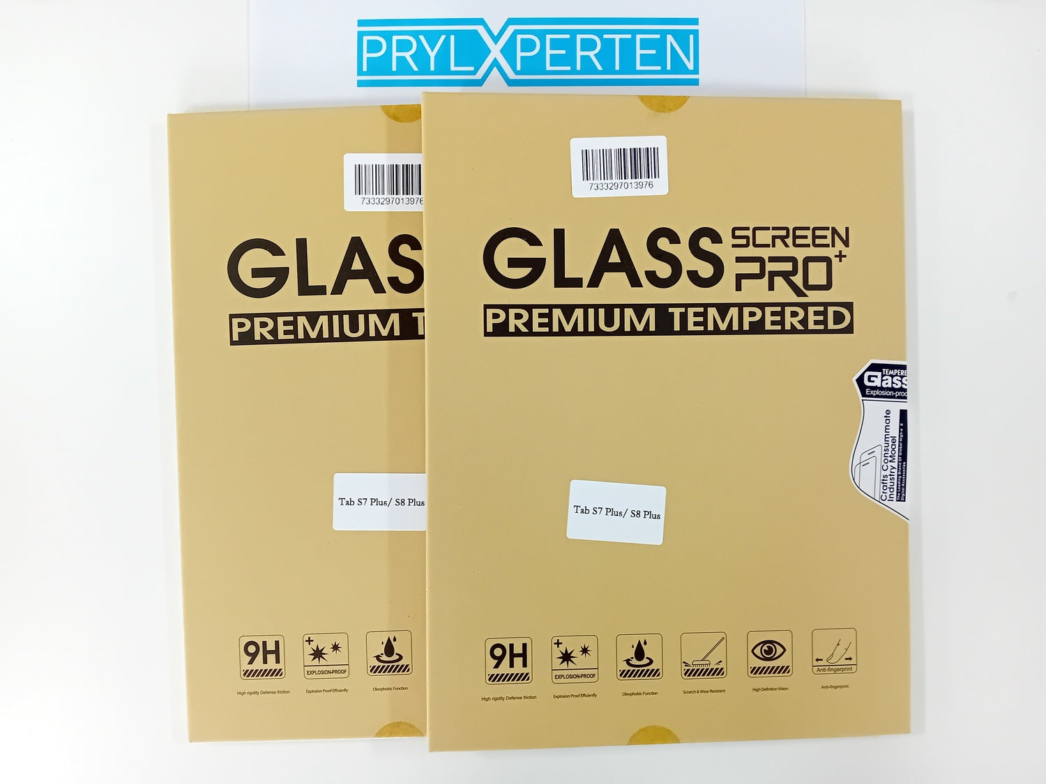 2x Skärmskydd i härdat glas för Samsung Galaxy Tab S7 Plus S8 Plus Generic