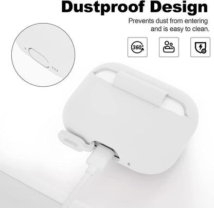 2x Vit Airpods PRO 2 Silikonskal fodral Generic