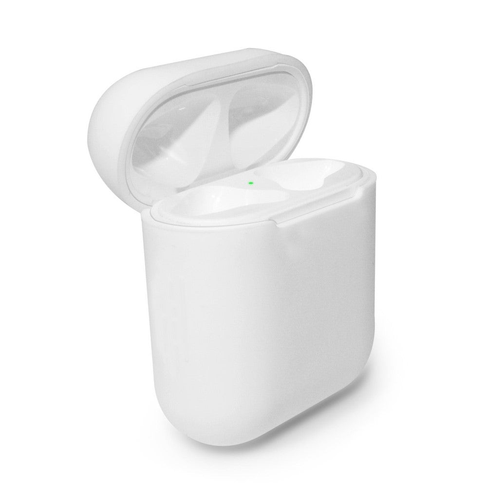 2x Silikonskal fodral för Apple Airpods / Airpods 2 - Vit Generic