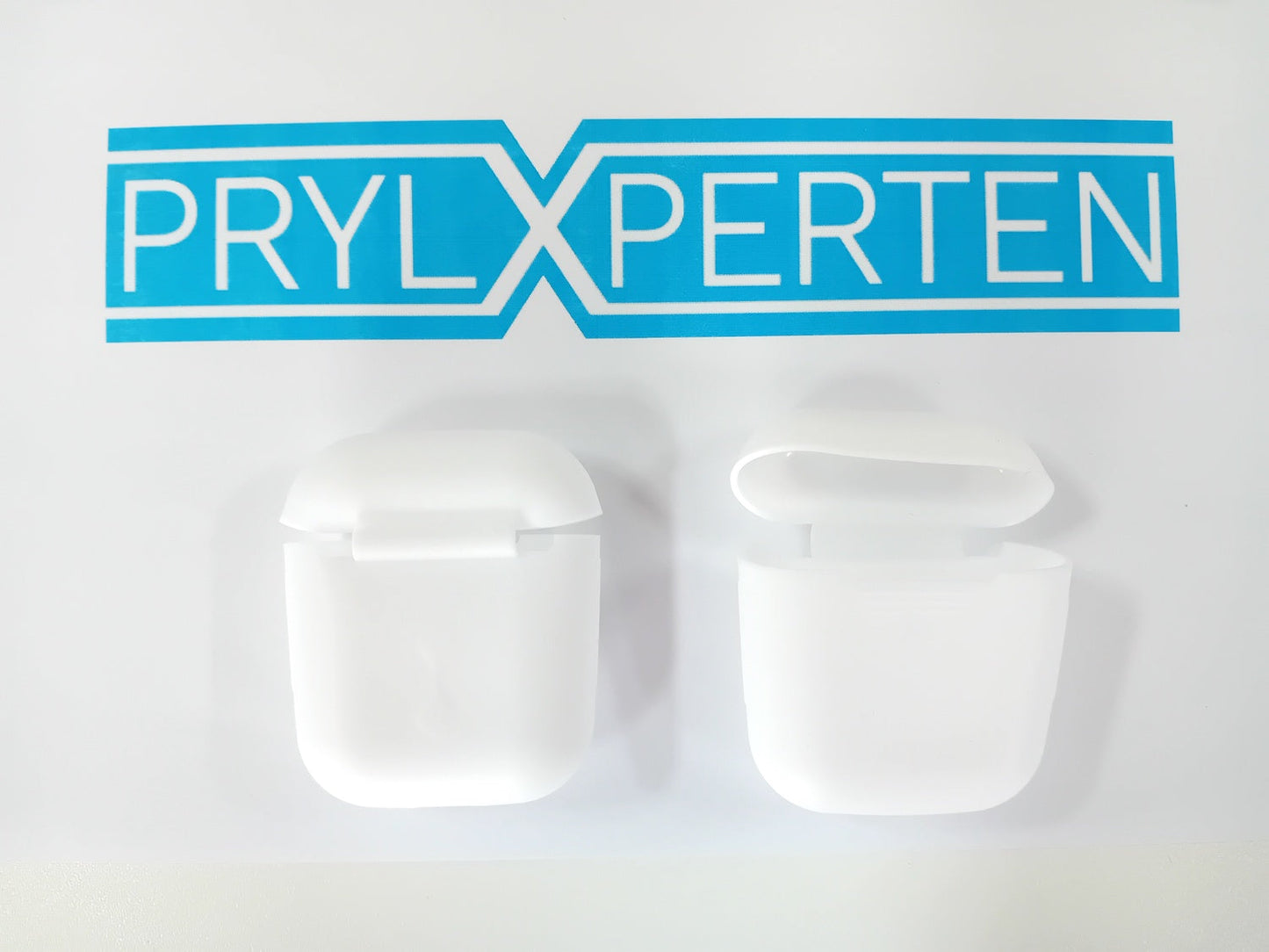 2x Silikonskal fodral för Apple Airpods / Airpods 2 - Vit Generic