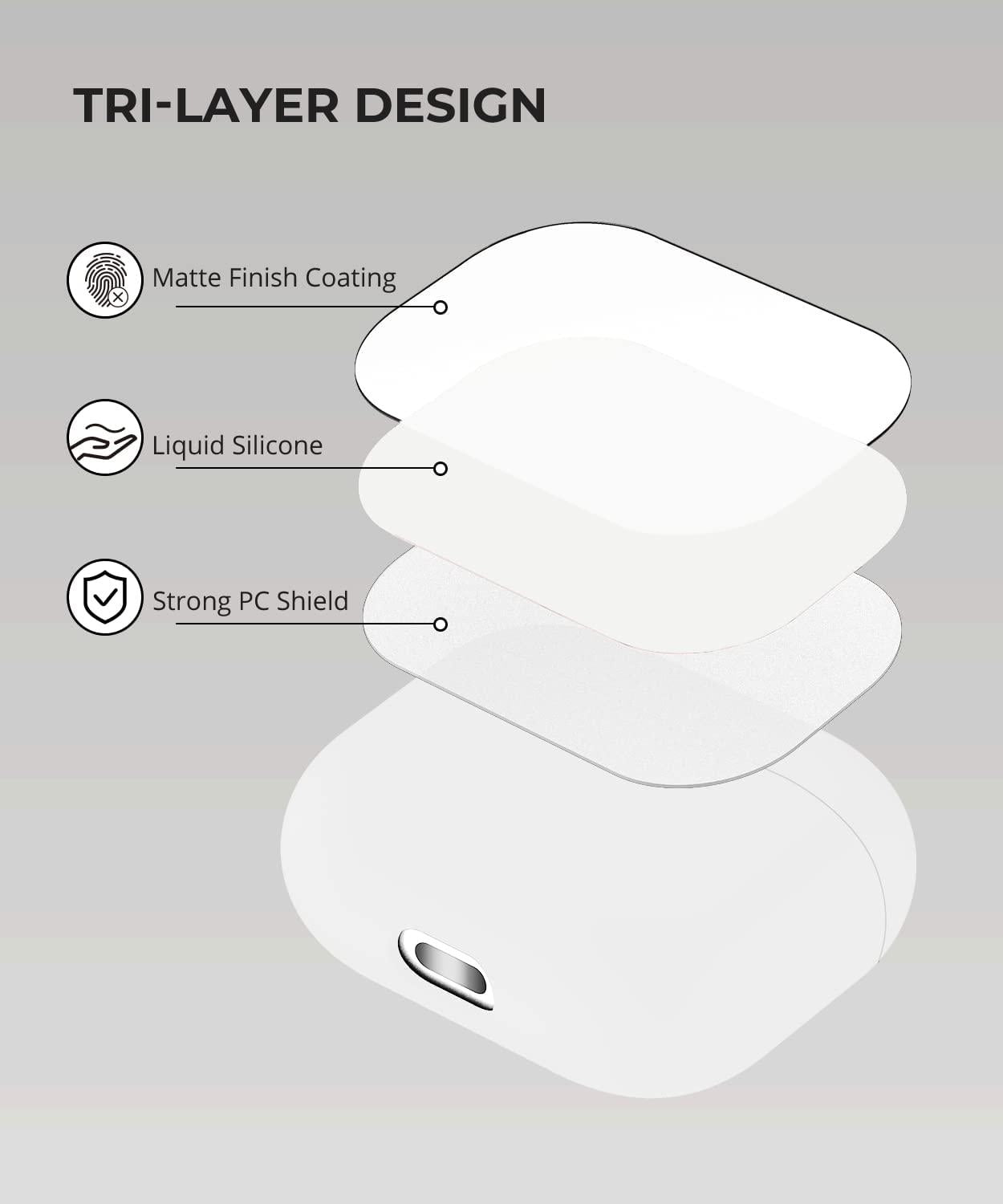 2x Vit Apple AirPods 3 skal silikon skyddsfodral för AirPods 3 Generic