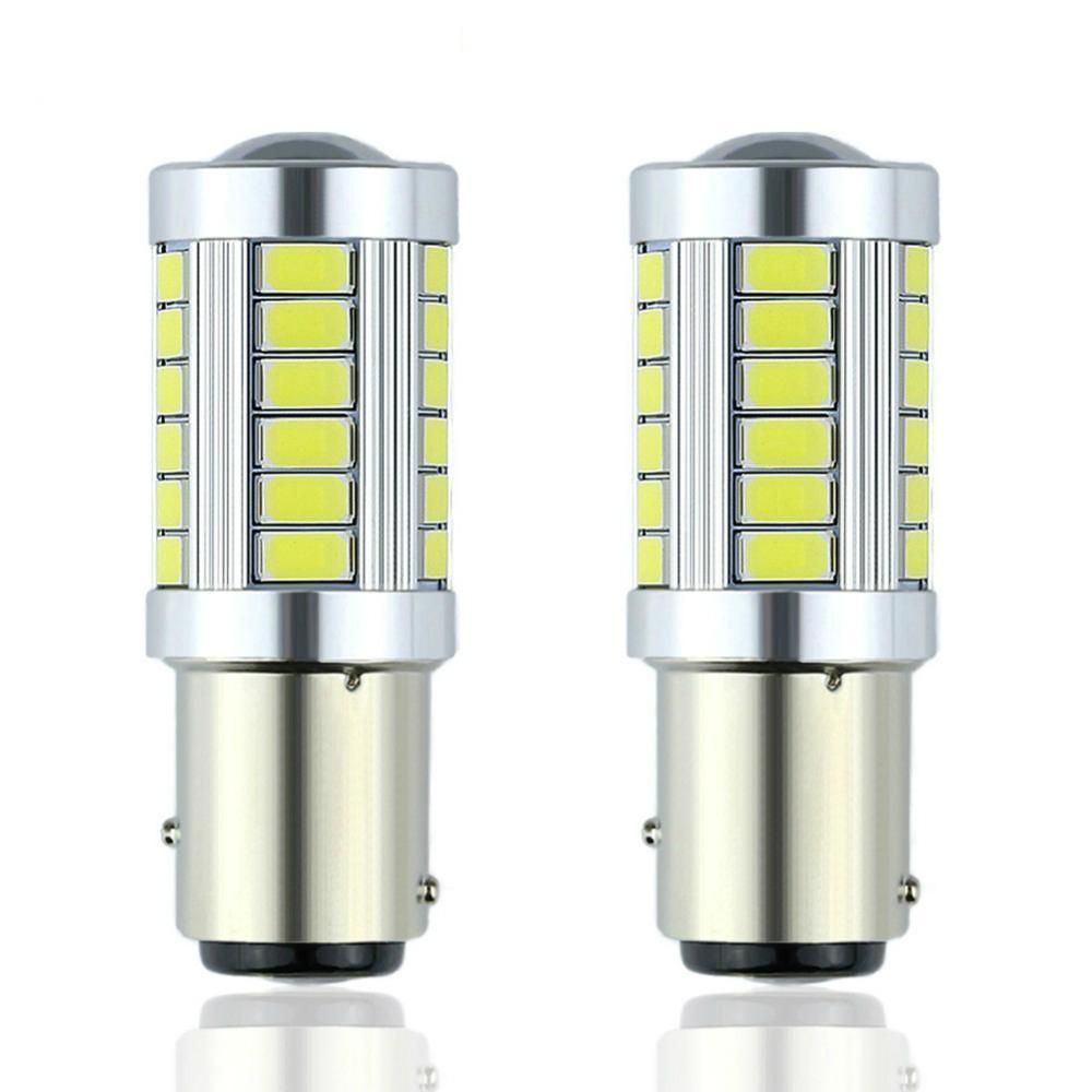 2x  Gul 1157 P21/5W BAY15D 33st smd 5730 Generic
