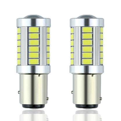 2x  Gul 1157 P21/5W BAY15D 33st smd 5730 Generic