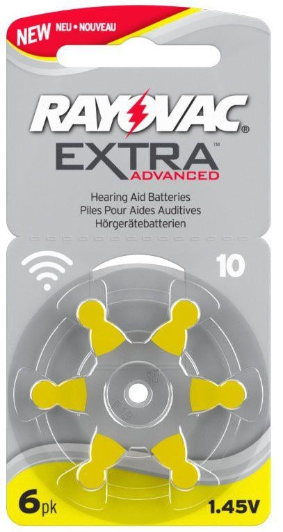 30st. Rayovac Extra Advanced act 10 Gul, 5x6-pack Generic