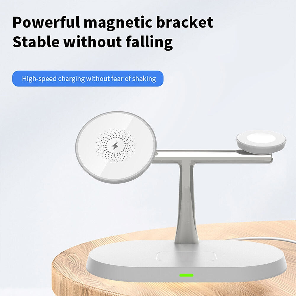 3 - 1 Qi Laddningsstation För iPhone, Apple Watch, AirPods Generic