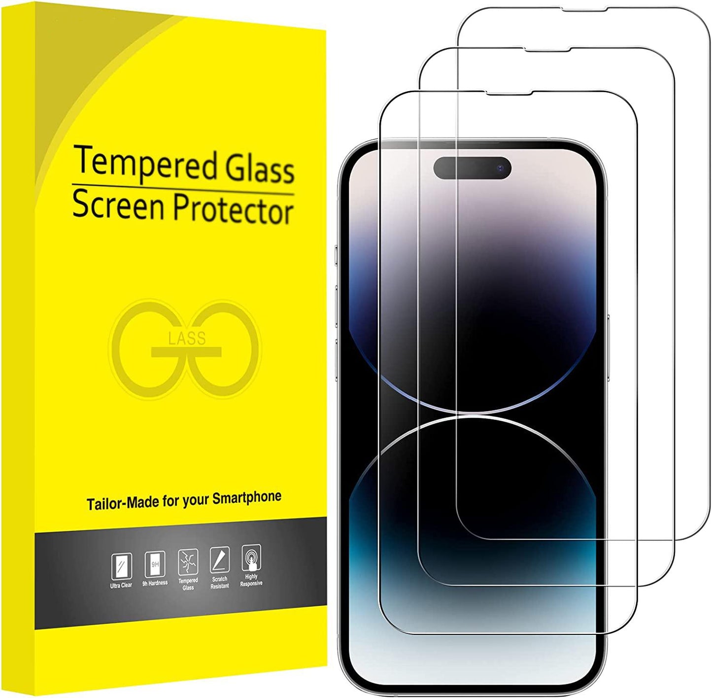 3X Härdat Glasskydd iPhone 13 Pro Max / iPhone 14 Pro Max Generic