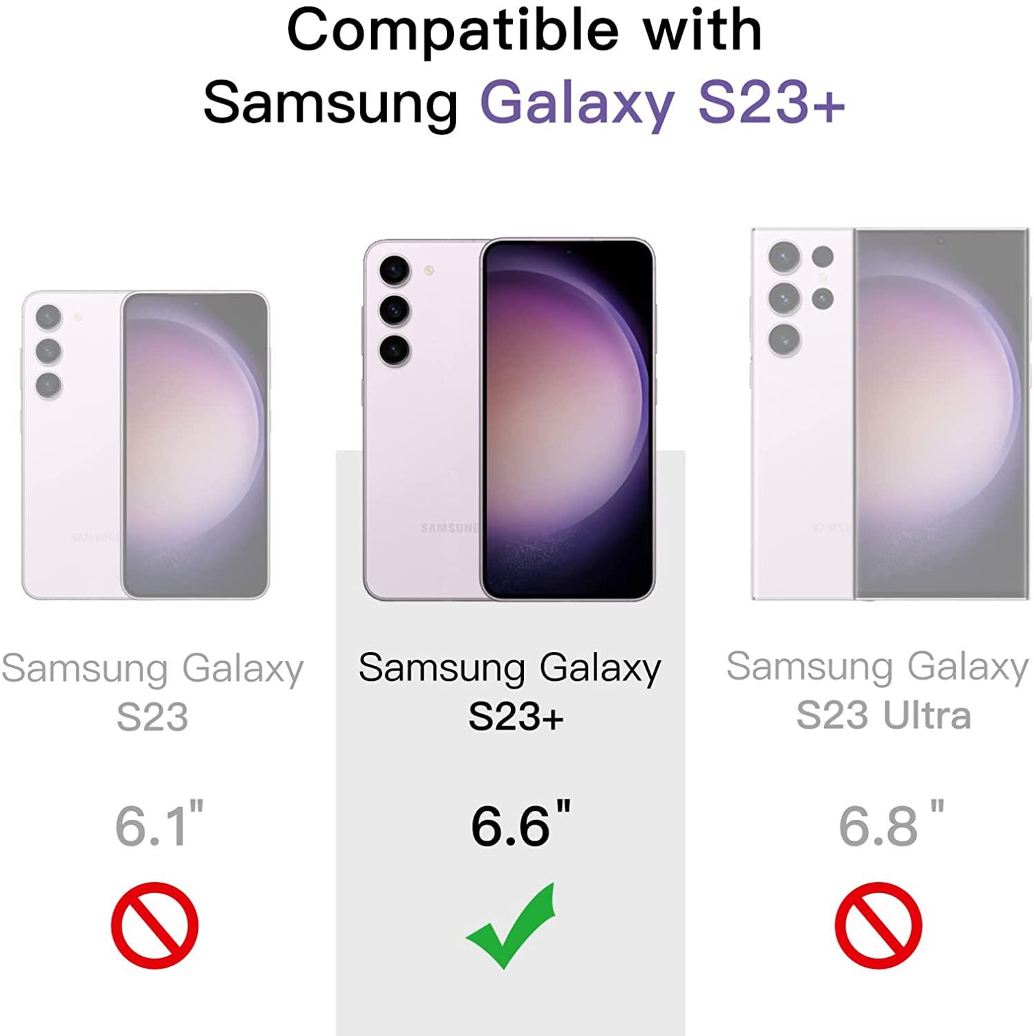 3X Härdat Glasskydd Samsung S23+ / S23 Plus Full Fit Generic