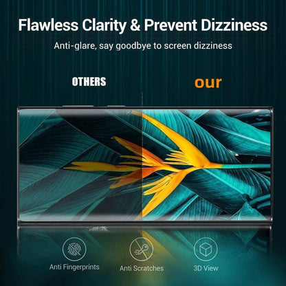 3X Härdat Glasskydd Samsung S23 Ultra Full Fit ,Fingerprint Generic