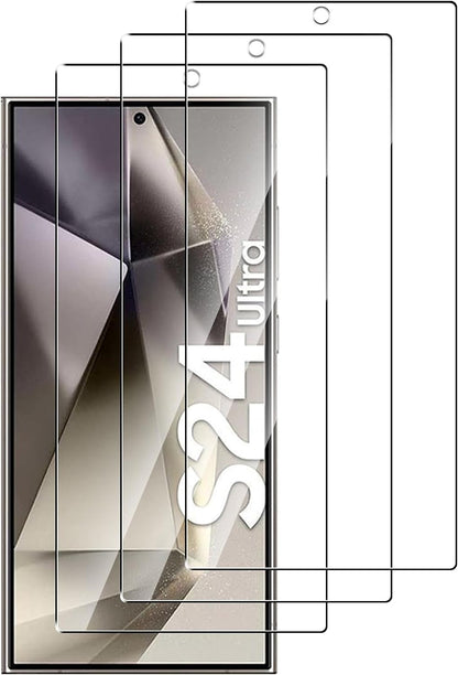 3X Härdat Glasskydd Samsung S24 Ultra Full Fit, Fingerprint Generic