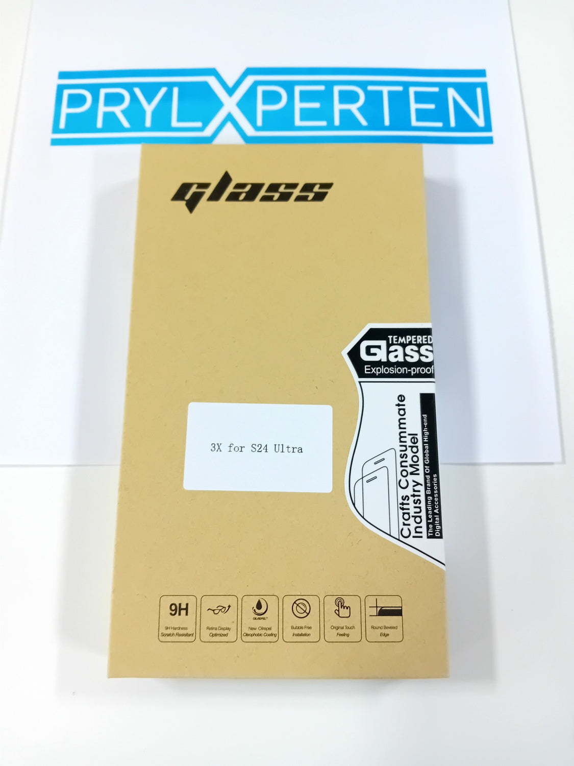 3X Härdat Glasskydd Samsung S24 Ultra Full Fit, Fingerprint Generic