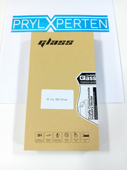 3X Härdat Glasskydd Samsung S24 Ultra Full Fit, Fingerprint Generic