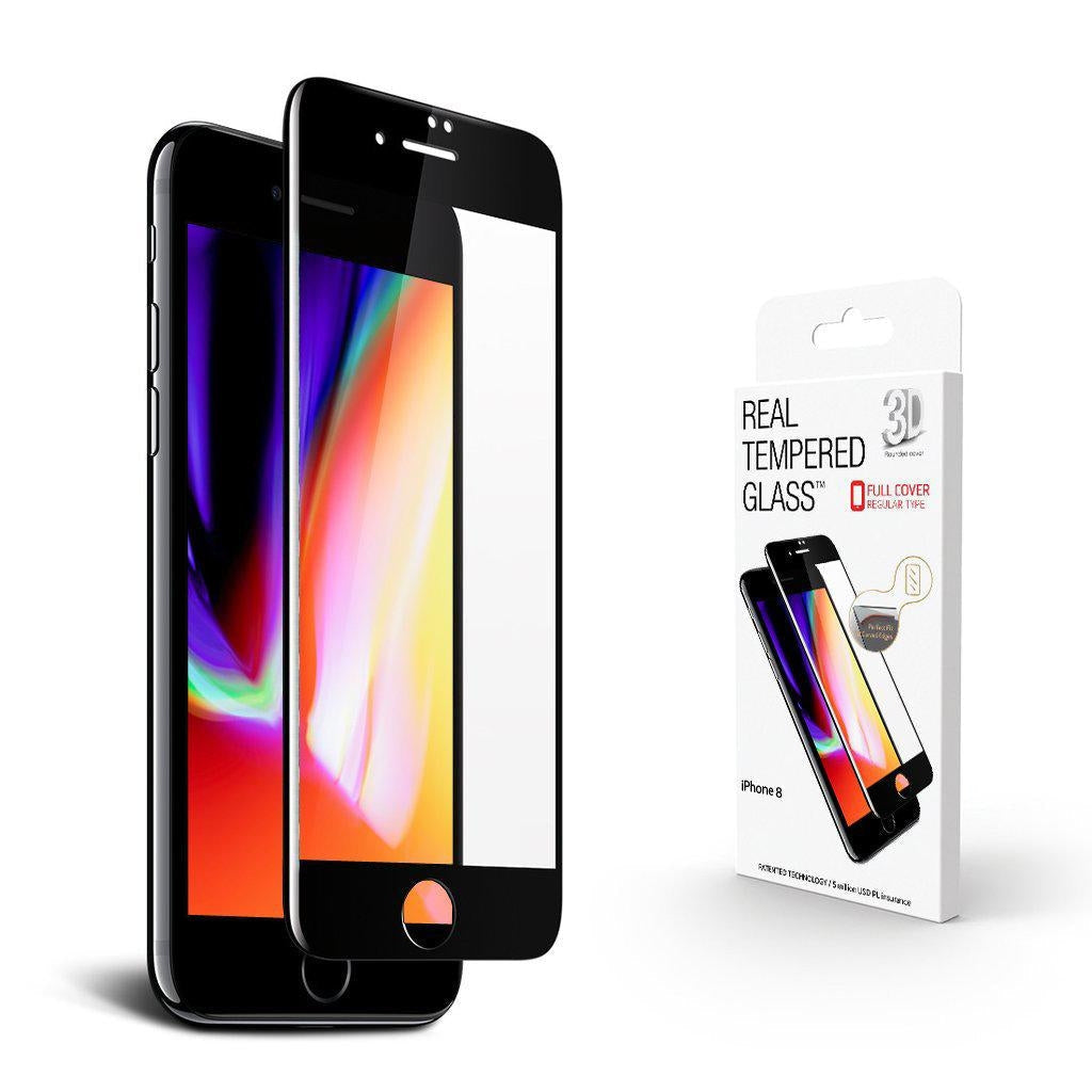 3x Glasskydd iPhone 7/8/SE 2020 5D Härdat  Täcker hela skärmen Generic