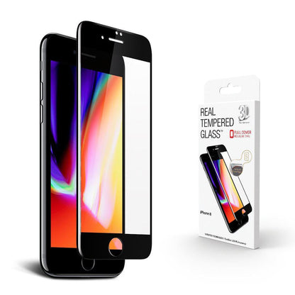 3x Glasskydd iPhone 7/8/SE 2020 5D Härdat  Täcker hela skärmen Generic