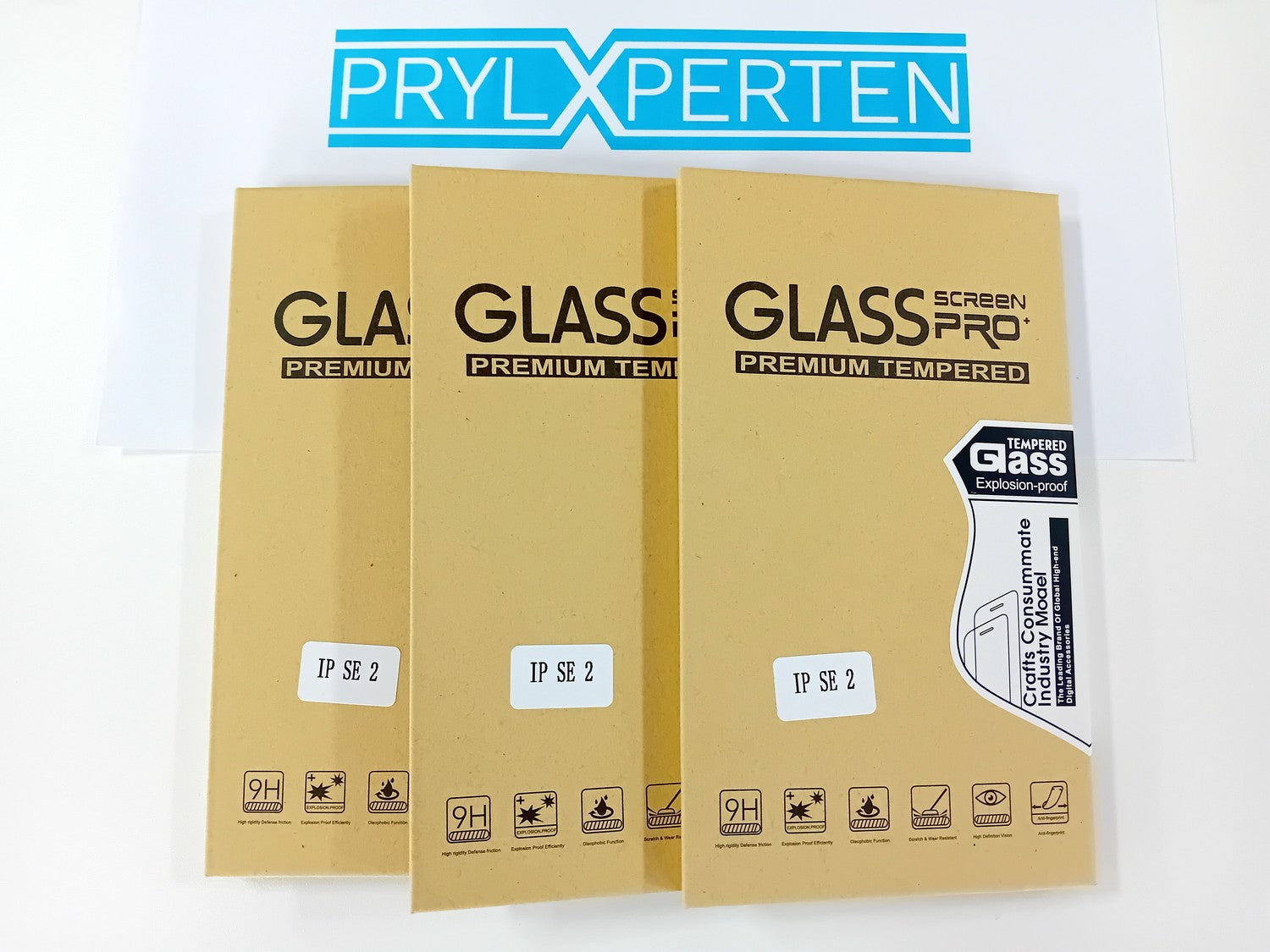 3x Glasskydd iPhone 7/8/SE 2020 5D Härdat  Täcker hela skärmen Generic