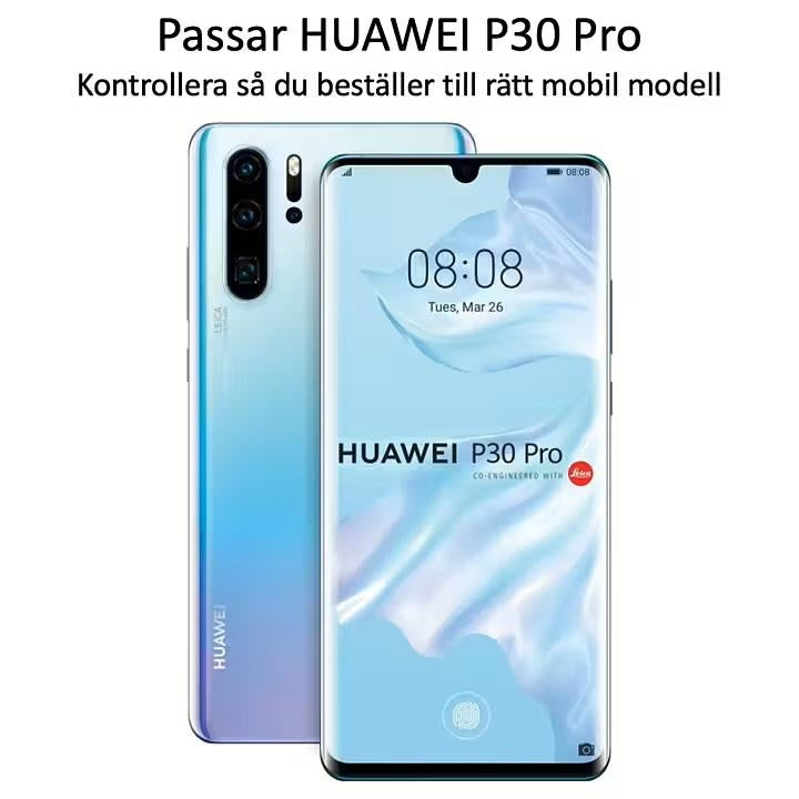 3x Glasskydd Huawei P30 Pro Härdat Täcker hela skärmen Generic