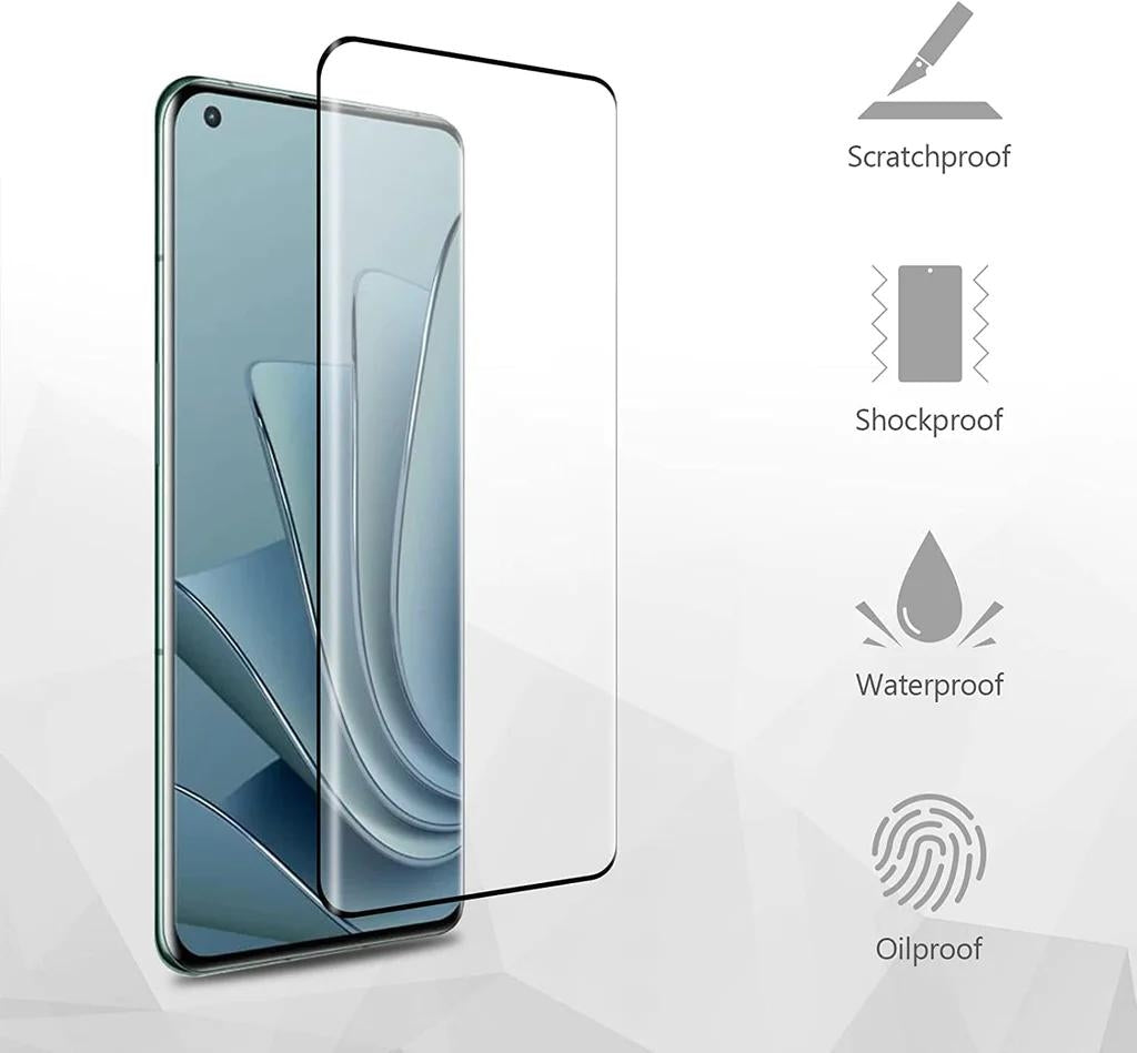 3x Glasskydd OnePlus 10 Pro Härdat Täcker hela skärmen Generic