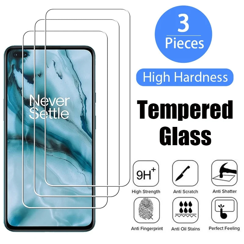 3x Glasskydd OnePlus 9 Härdat Täcker hela skärmen Generic