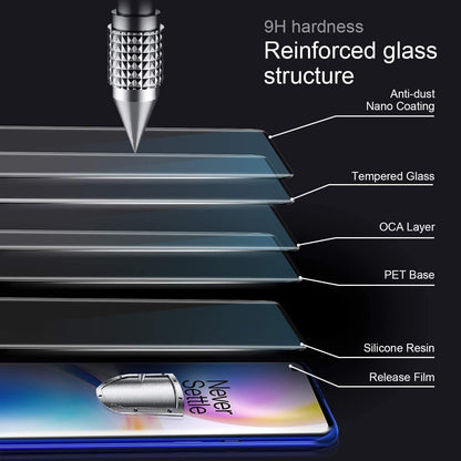 3x Glasskydd OnePlus 9 Pro Härdat Täcker hela skärmen Generic