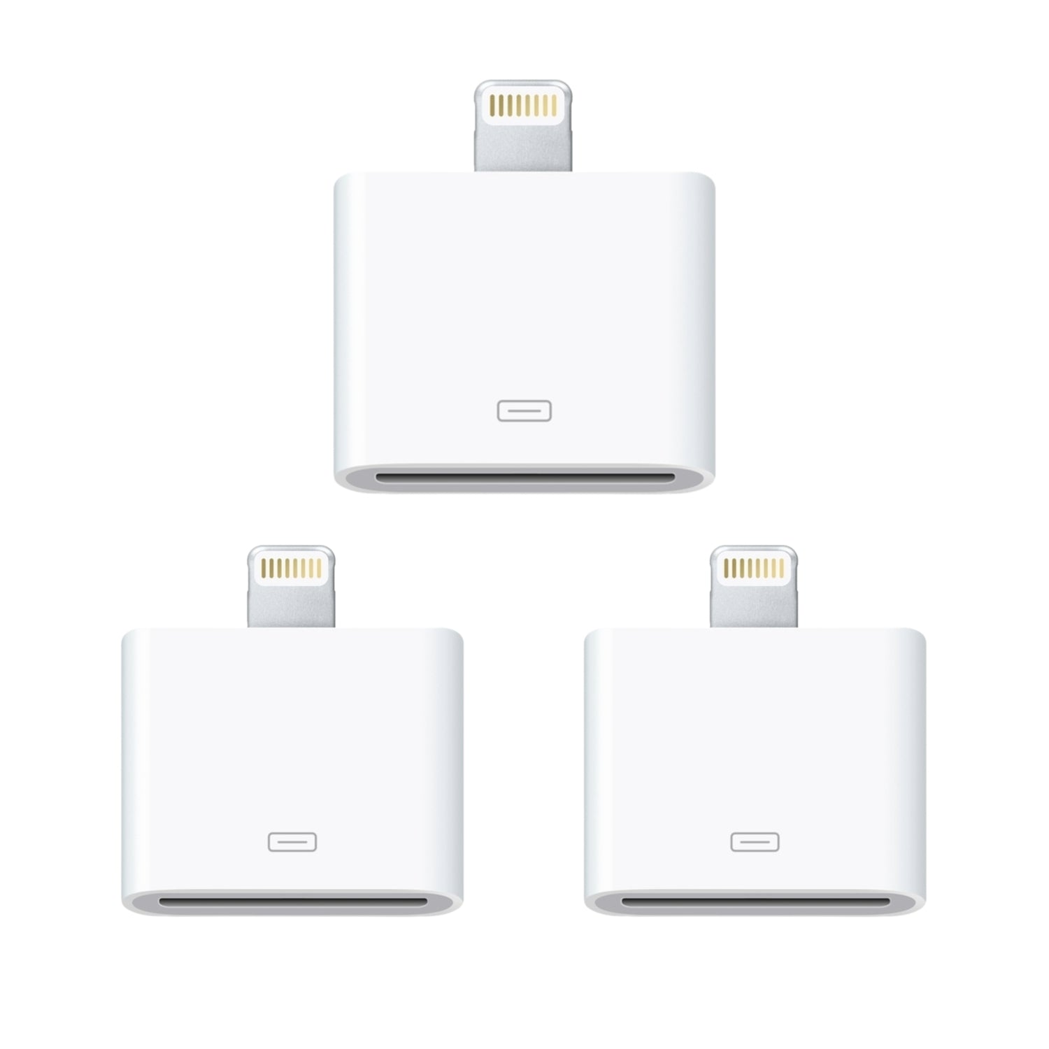 3x Lightning 30-pin till 8-pin adapter för iPhone, iPad Generic