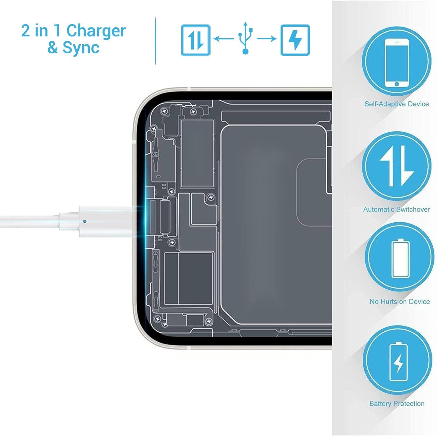 3X Lightning USB kabel till Apple (2 Meter) Generic