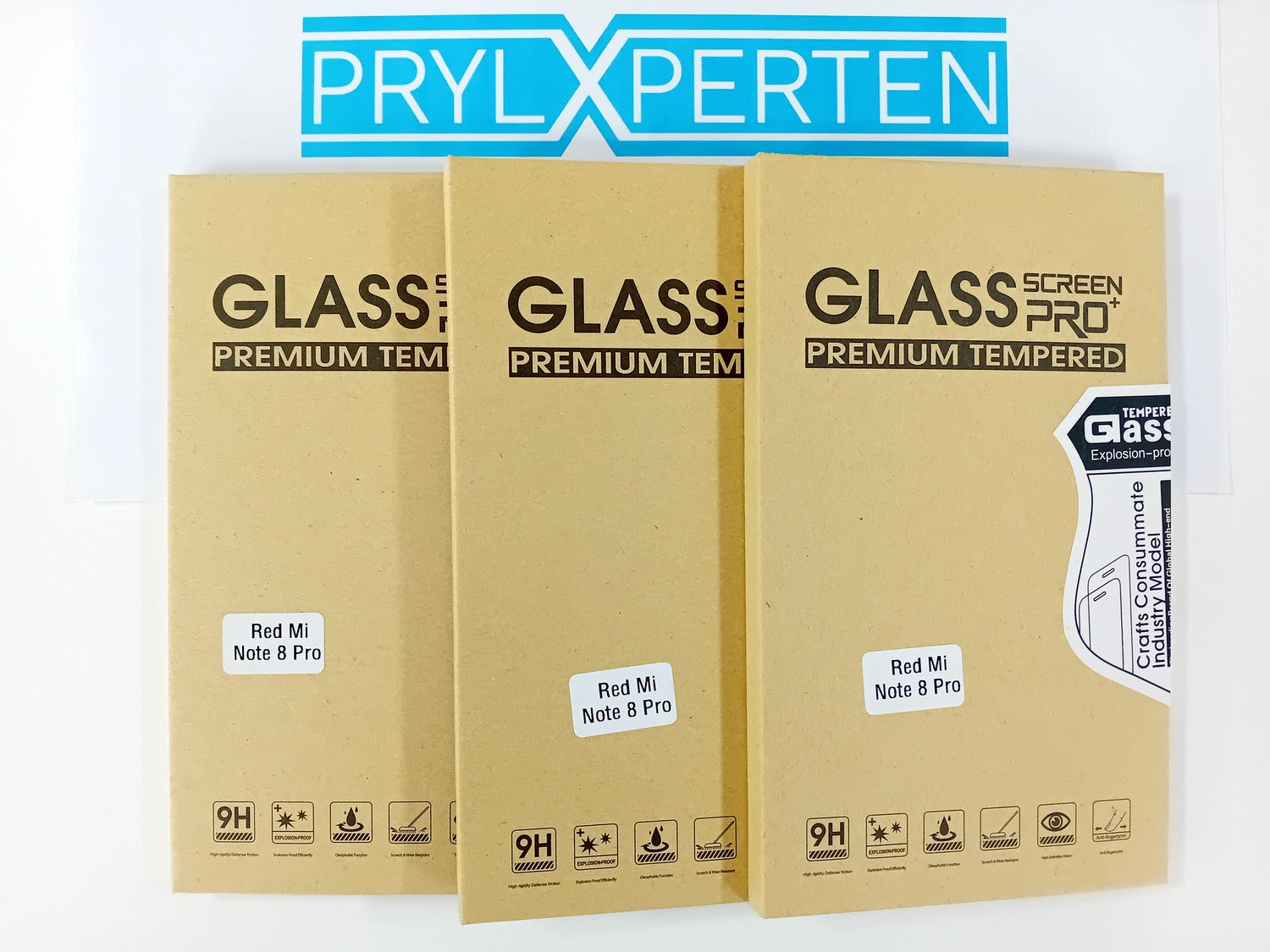 3x Skärmskydd i Härdat Glas för Xiaomi Mi Note 8/ Note 8 Pro Generic