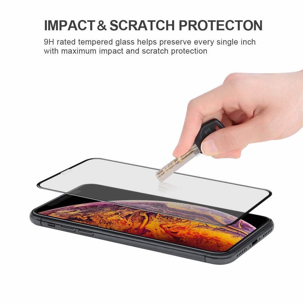 3x Härdat Glasskydd iPhone 11 / XR  Täcker hela skärmen Generic