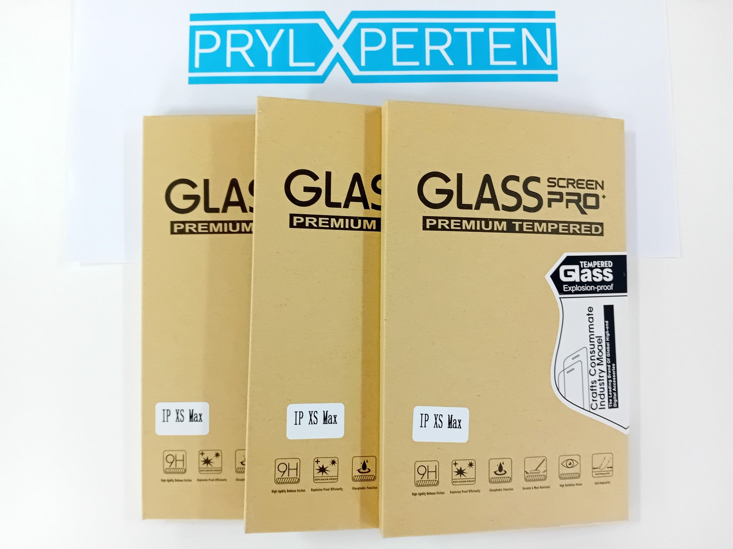 3x Härdat Glasskydd iPhone 11 Pro Max  / Xs Max 5D Full Fit Generic