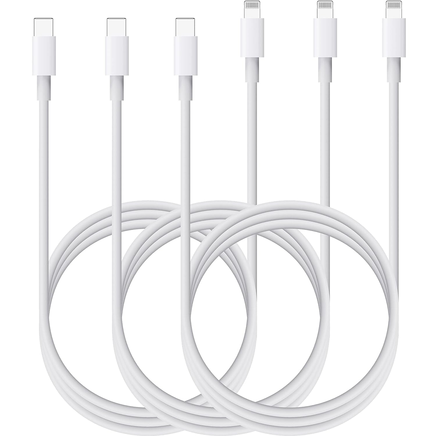 3x Usb-c till Lightning-kabel (1 m) med  MFI-certifierad Generic